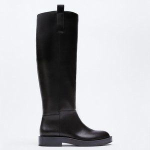 Zara Black Riding Boots